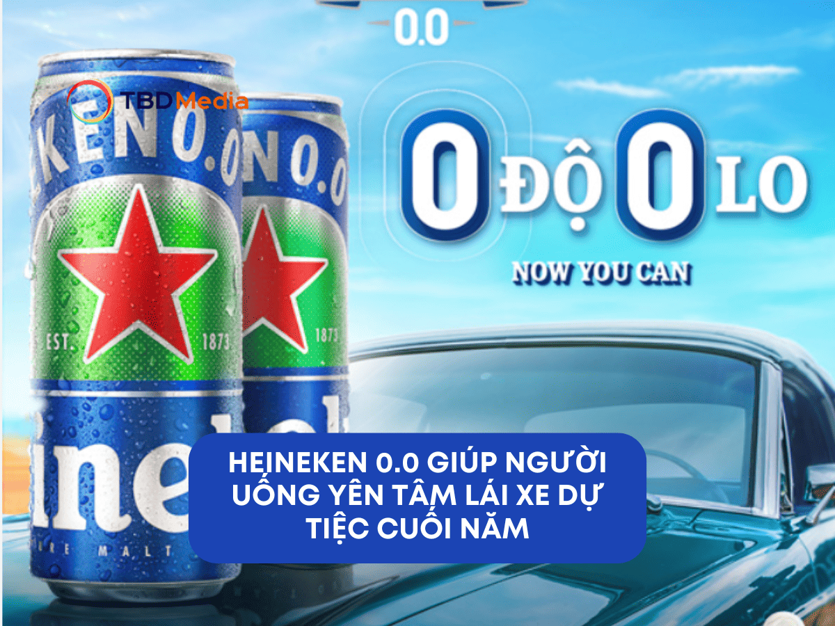 Heineken 0.0 Giúp Người Uống Yên Tâm Lái Xe Dự Tiệc Cuối Năm