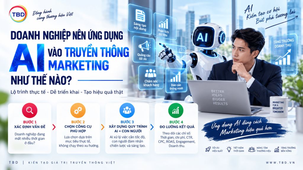 Doanh nghiệp nên ứng dụng AI vào truyền thông marketing như thế nào?